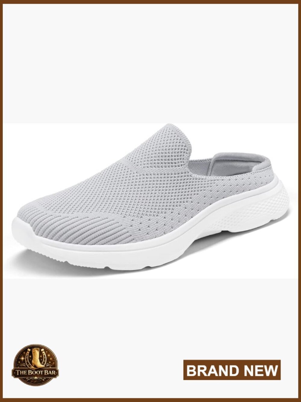 Slip On Knit Mules Lightweight Breathable Comfortable Walking Shoes